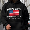 Happy 250th Birthday USA Patriotic 4th Of July Dark Shirt HO82 900374