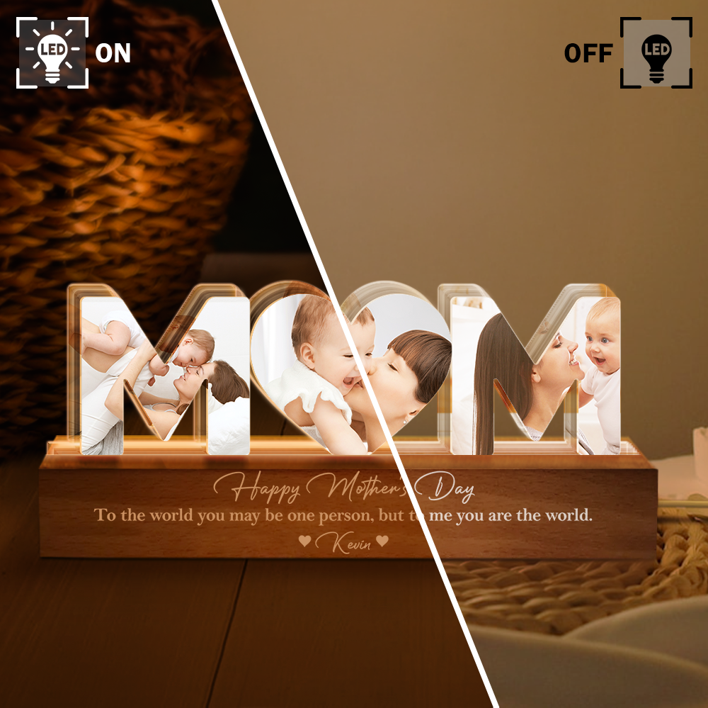 Custom Photo Happy Mother's Day LED Night Light HA75 891942