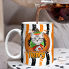 Custom Dog Cat Photo Halloween Pumpkin With Striped Pattern Mug HO82 903142