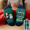 A Girl And Her Dog Christmas - Personalized Crew Socks HO82 900186