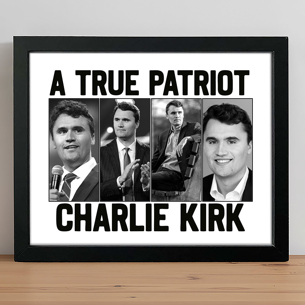 Justice for Charlie Kirk - Prayers Up for Charlie Picture Frame HA75 64486