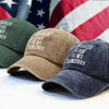Charlie Kirk Is My Homeboy Washed Denim Baseball Cap HA75 64464