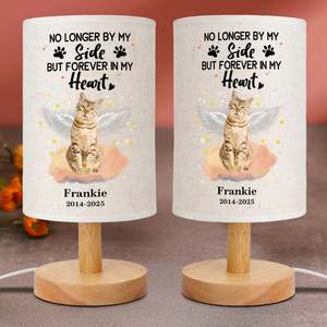 Custom Photo Your Light Will Always Shine In My Heart Cat Memorial Fabric Lamp HA75 892352