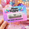 Personalized Happy Birthday Money Holder Card, Creative Cash Gift for Family & Friends LM32 669723