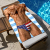 Personalized Funny Muscle Body American Flag Underwear Beach Towel HA75 921852