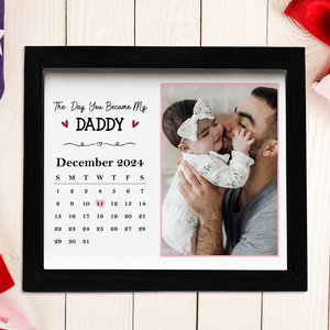 Custom Photo The Day You Became My Daddy My Grandpa Picture Frame For Father's Day TH10 892805