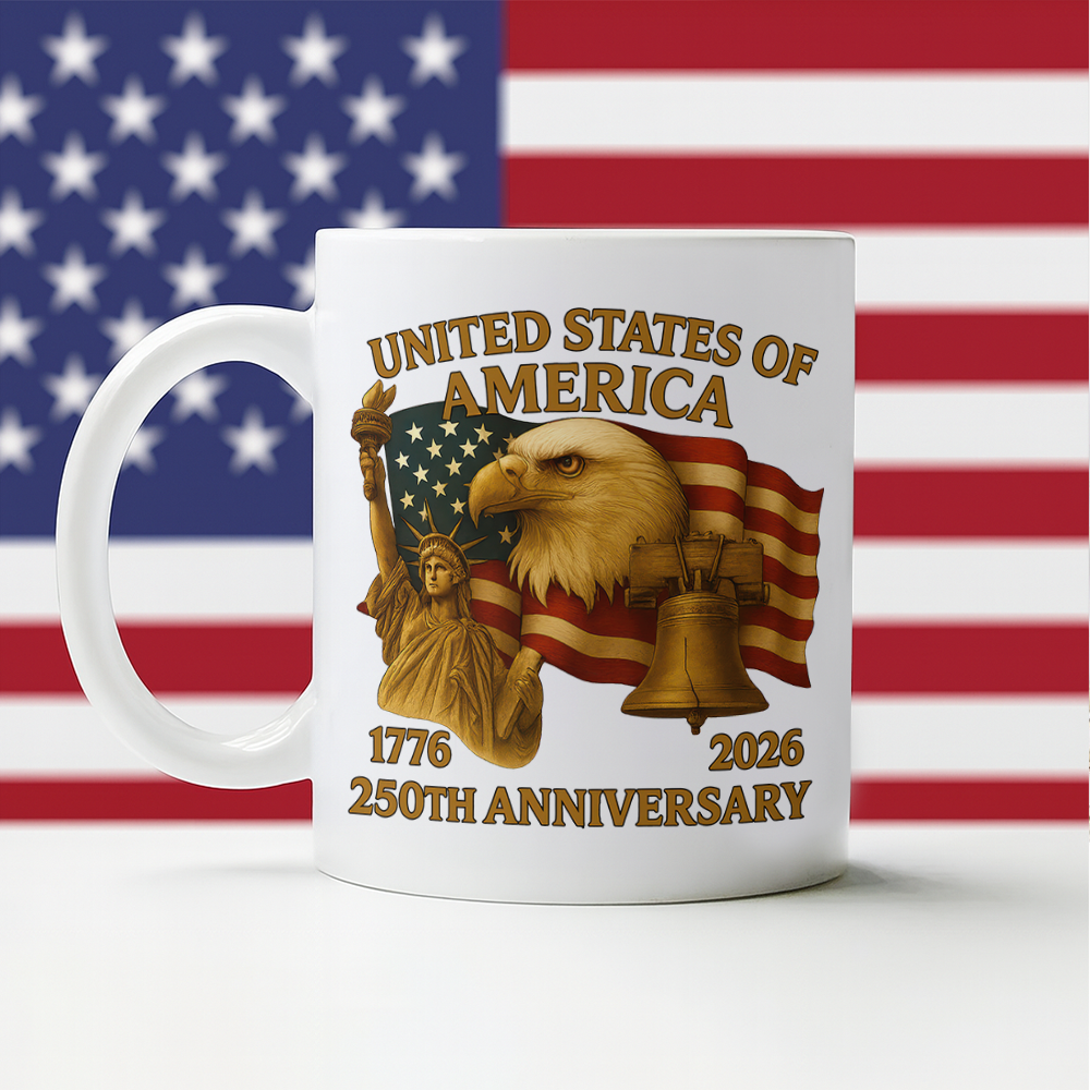 United States Of America 250th Anniversary White Mug HA75 898046