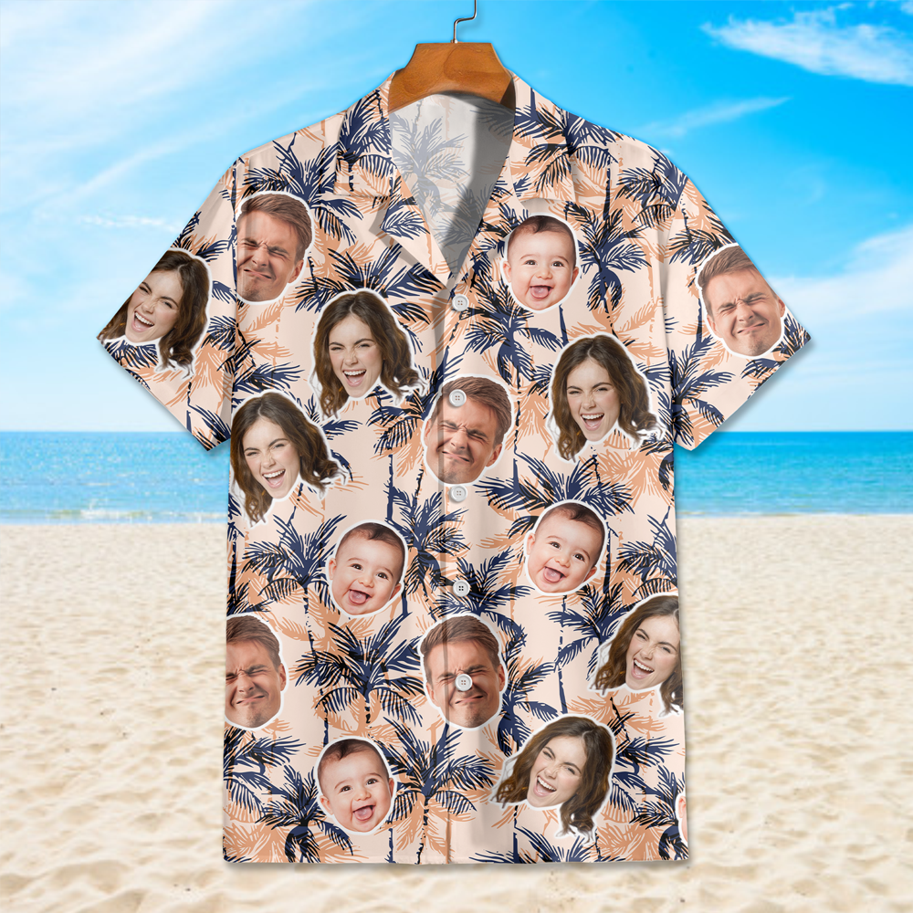 Custom Human Face Photo On Family Hawaii Shirt TH10 892647