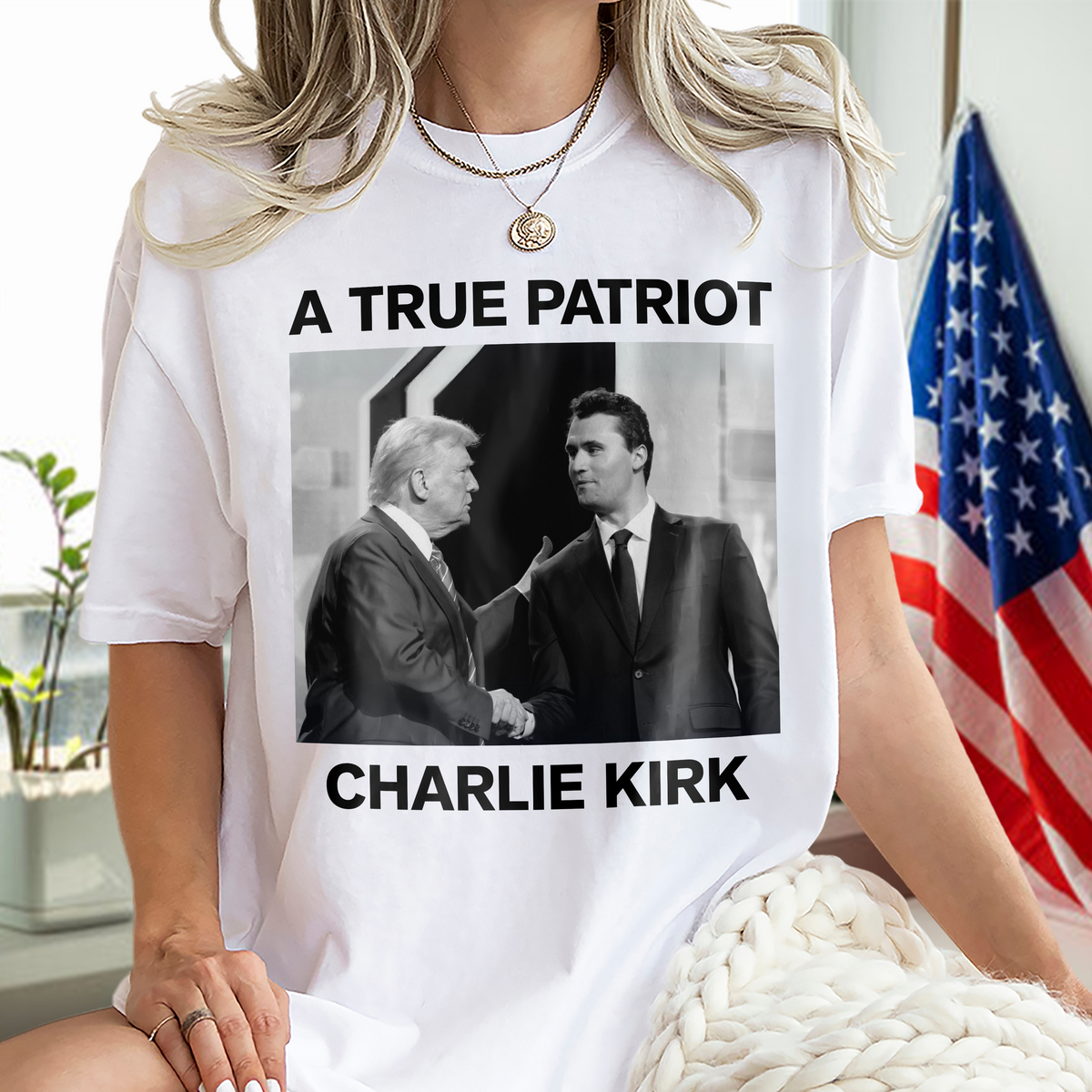A True Patriot Charlie Kirk Bright Shirt TH10 64387