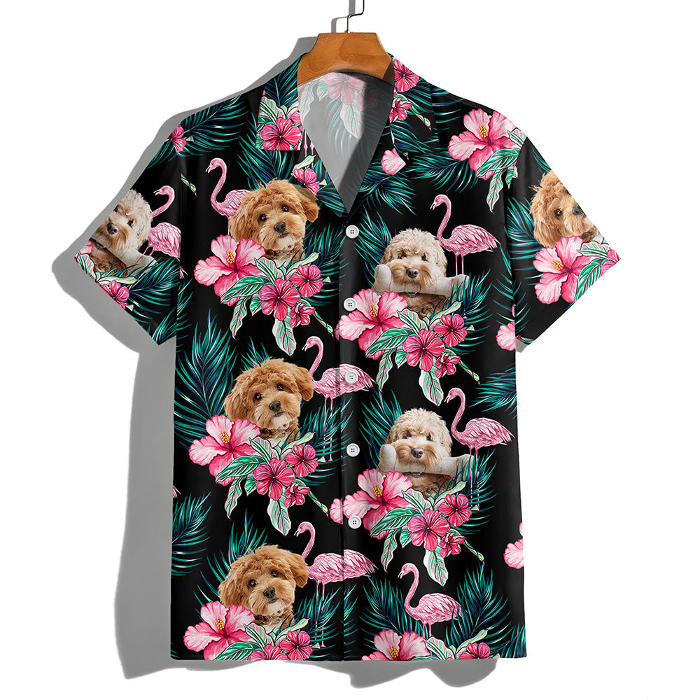 Custom Funny Photo Dog Flamingo Hawaii Shirt HA75 892226