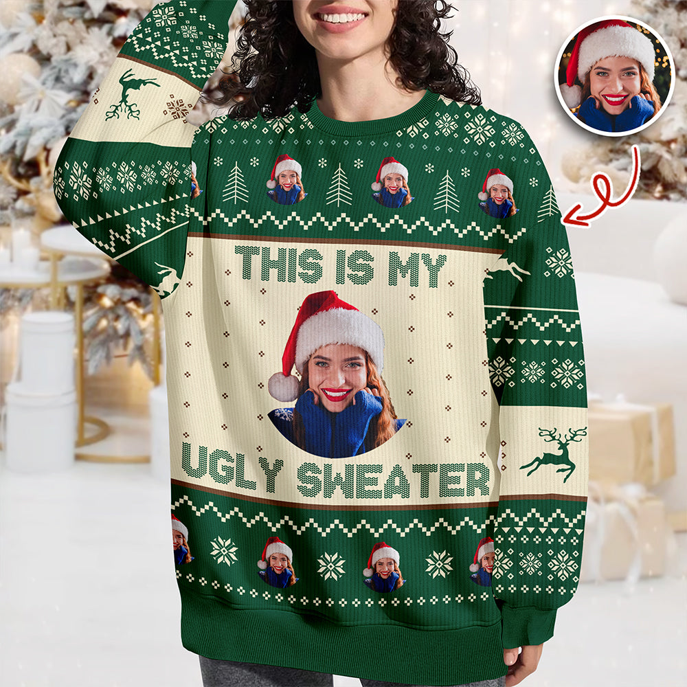 Custom Photo This Is My Ugly Sweater Christmas Gift For Yourself HO82 900246