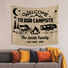 Personalized Welcome To Our Campsite Camping Tapestry, Gift For Camping Lovers HO82 903076