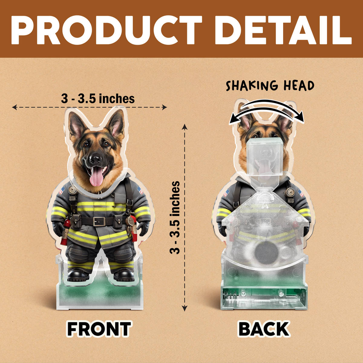 Custom Photo Cool Dog Cat Career Uniforms Shaking Head For Pet Lover TH10 892895