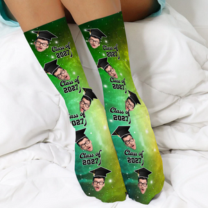 Upload Photo Graduation Socks HN590 891928