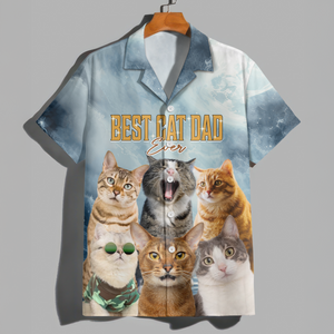Custom Photo Cat Portrait Retro Style Hawaii Shirt TH10 892953