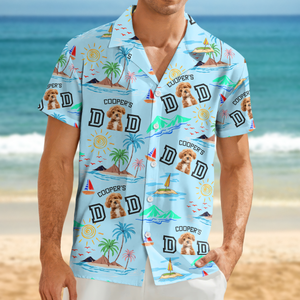 Custom Photo Dog Dad Stance Beach Hawaii Shirt LM32 893707