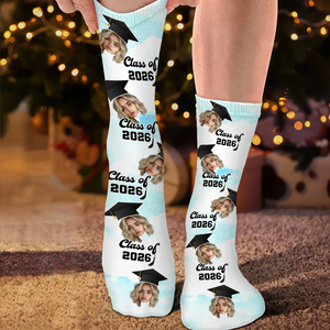 Upload Photo Graduation Socks HN590 891928