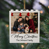 Custom Photo Merry Christmas Building Blocks Ornament TH10 170647