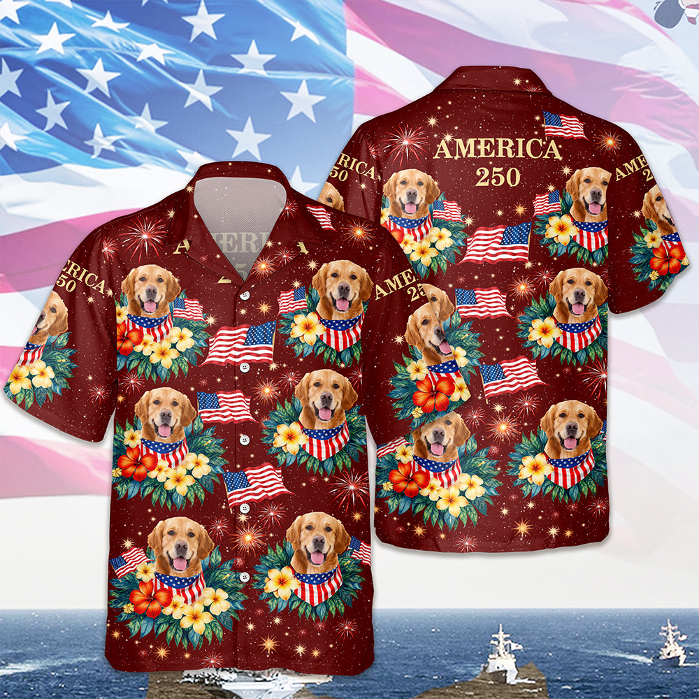 Custom Dog Cat Photo America 250 Hawaii Shirt Gift For Pet Lovers CH07 911048