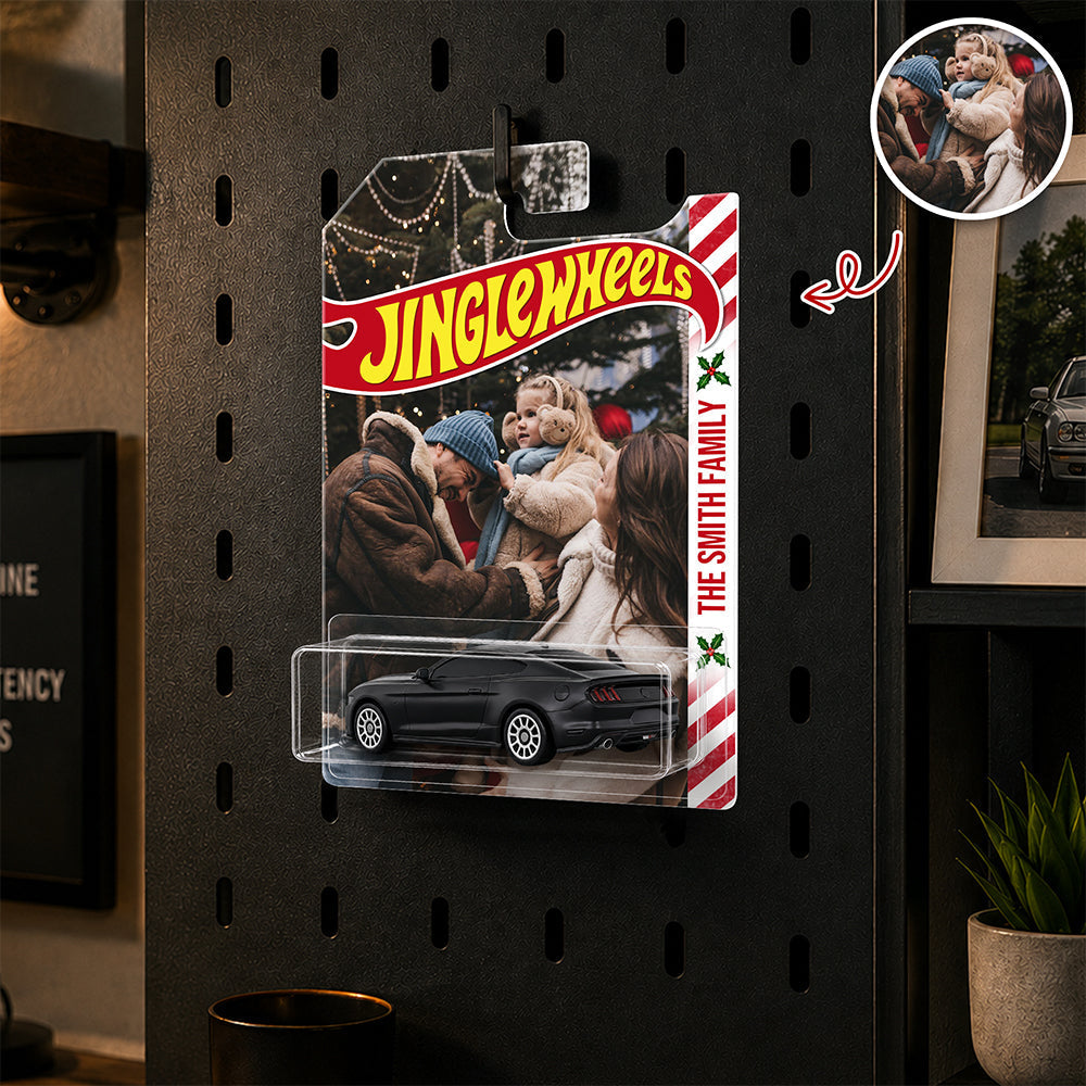 Custom Photo Merry Christmas Wheels Packaging For Family, Xmas Custom Collector Gift HO82 903182
