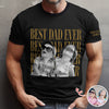 Personalized Vintage Photo Best Dad Mom Ever Short Sleeve Print Shirt HA75 921588