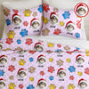 Custom Dog Cat Photo You Left Paw Prints On My Heart 3D Inflated Effect Quilt Bedding Set HO82 900404