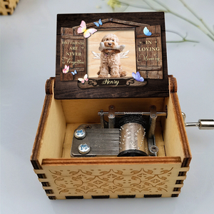 Custom Photo Best Friends Are Never Forgotten Dog Memorial Music Box LM32 893201