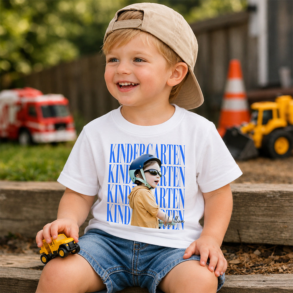 Custom Kid Photo First Day Of School Kid Size Shirt - Personalized Back To School Gift For Kids HA75 921664