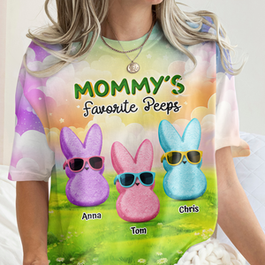 Personalized Grandma's Favorite Peeps Easter 3D Shirt Gift For Mom, Grandma HA75 891954