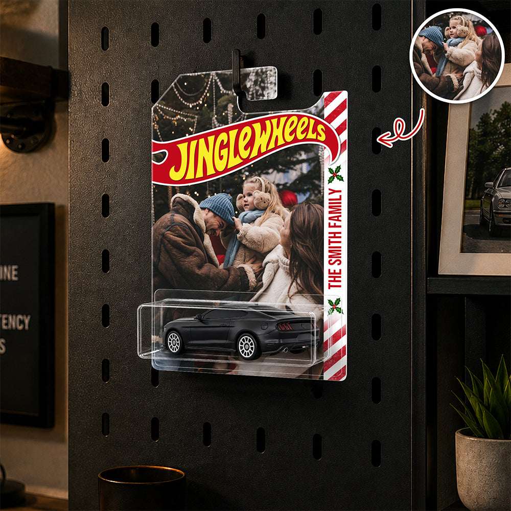 Custom Photo Merry Christmas Wheels Packaging For Family, Xmas Custom Collector Gift HO82 903182
