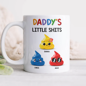 Mommy's Little Sh*ts Personalized White Mug Funny Gift For Family CH07 895286