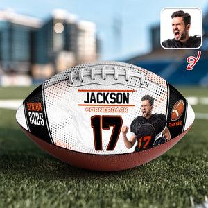 Custom Photo, Text & Colors Football Ball Gifts For Football Lovers CH07 895702