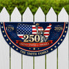Custom Family Name 250 United States Of America 1776-2026 Non-Pleated Fan Flag CH07 911902
