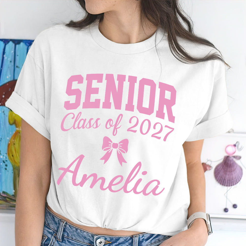 Personalized Name Senior Class of 2027 Bright Shirt Graduation Gift HA75 919100