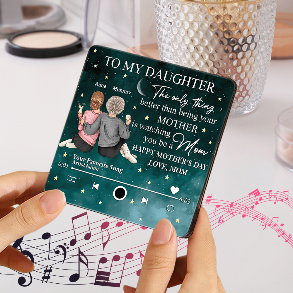 To My Daughter From Mom Happy Mother's Day Personalized Music Fridge Magnet HA75 891972