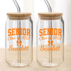 Personalized Name Senior - Class of 2027 Glass Can With Lid HA75 919104