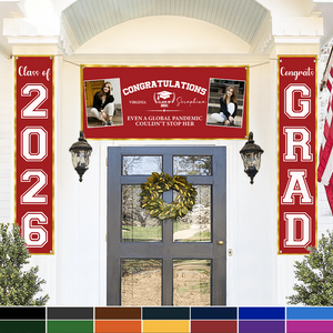 Congratulations Graduation Banner, 3 Piece Set With Photos HN590 895066