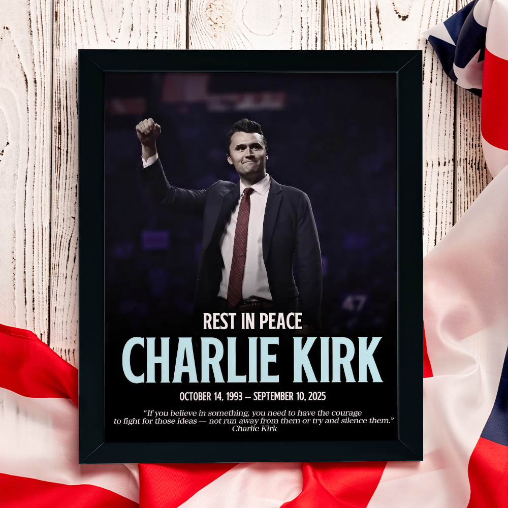 Rest In Peace Charlie Kirk Memorial Picture Frame LM32 65565