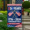 Custom Family Name America 250th Anniversary US Semiquincentennial Garden Flag HO82 901004