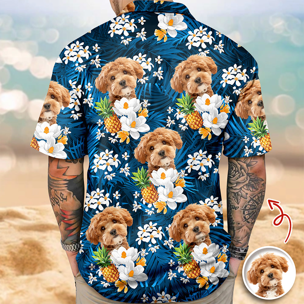Custom Pet Face Tropical Hawaiian Shirt Pet Lover Summer Gift CH07 911244