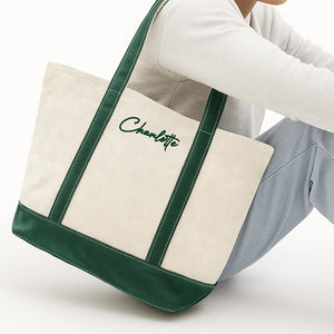 Custom Name Family Embroidered Monogram Beach Bag HO82 894246