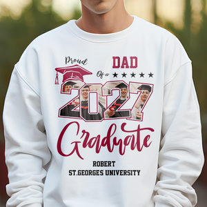 Custom Photo Proud Family Of A Graduate Graduation Shirt For Family Members HA75 891932