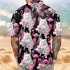 Custom Funny Photo Cat Flamingo Hawaii Shirt Summer Gift HA75 892228