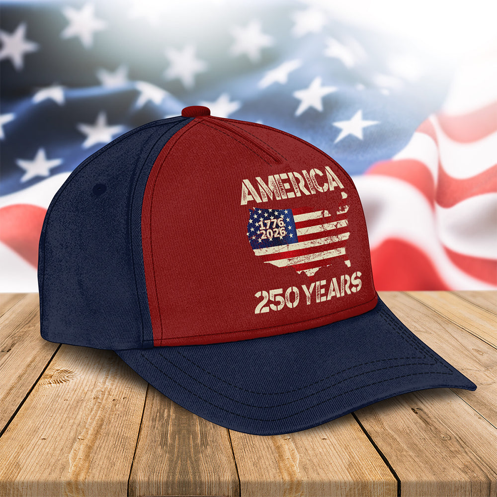 250 Years America Anniversary 250th Independence Day Classic Cap HO82 900346