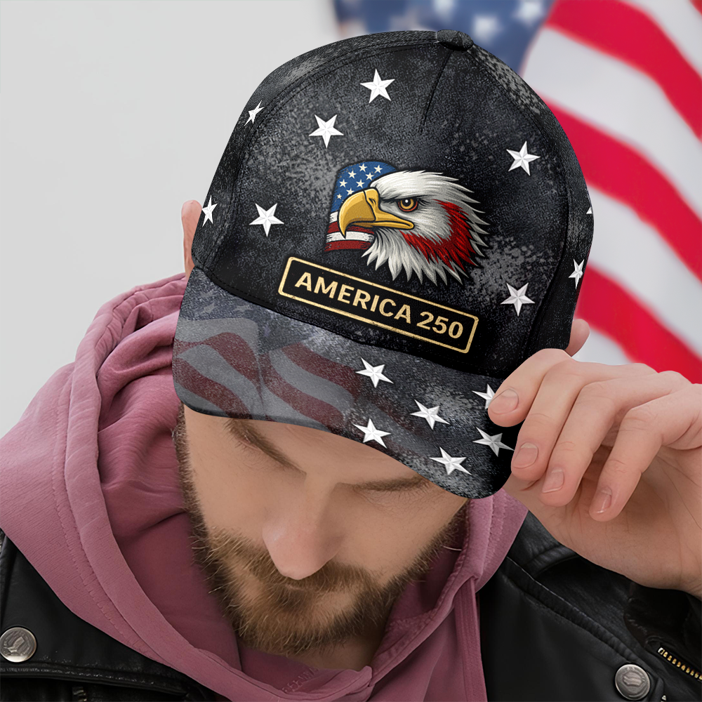 America 250 Years of Freedom Classic Cap America 250th Anniversary 1776 2026 Cap CH07 896982