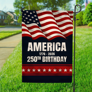 America 1776 - 2026 250th Birthday Garden Flag TH10 896035