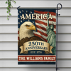 Custom Family Name Celebrate America 250th Anniversary Garden Flag Patriotic Gifts CH07 899150