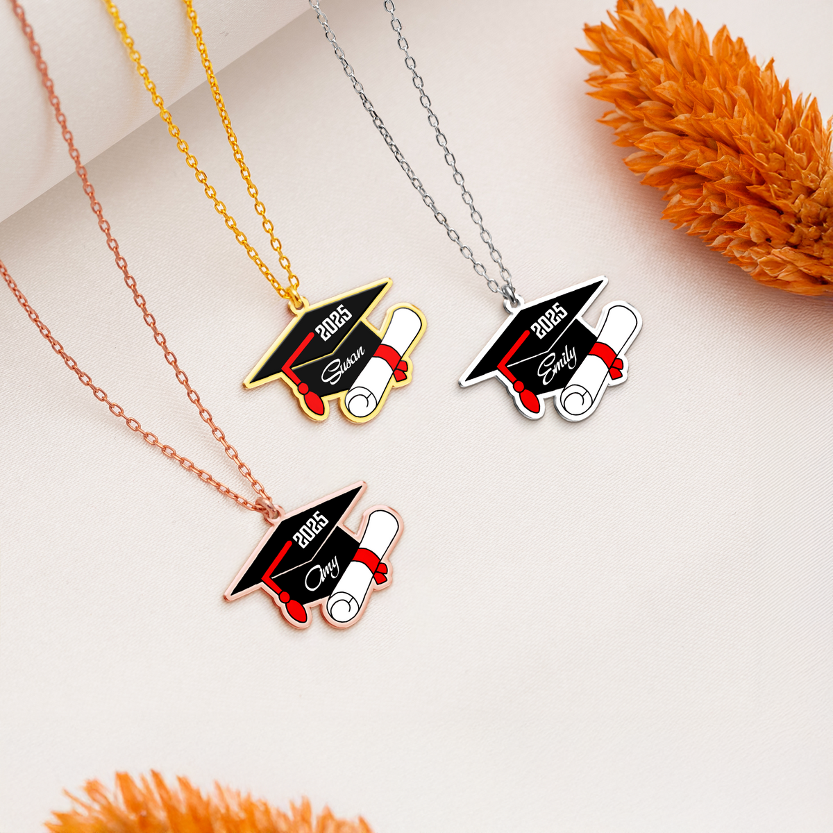 Custom Name Graduation Necklace - Personalized Graduation Family Gift HA75 892388