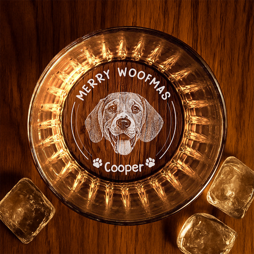 Custom Photo Christmas Would Be Boring Without Me Christmas Vertical Lines Whiskey Glass TH10 894501