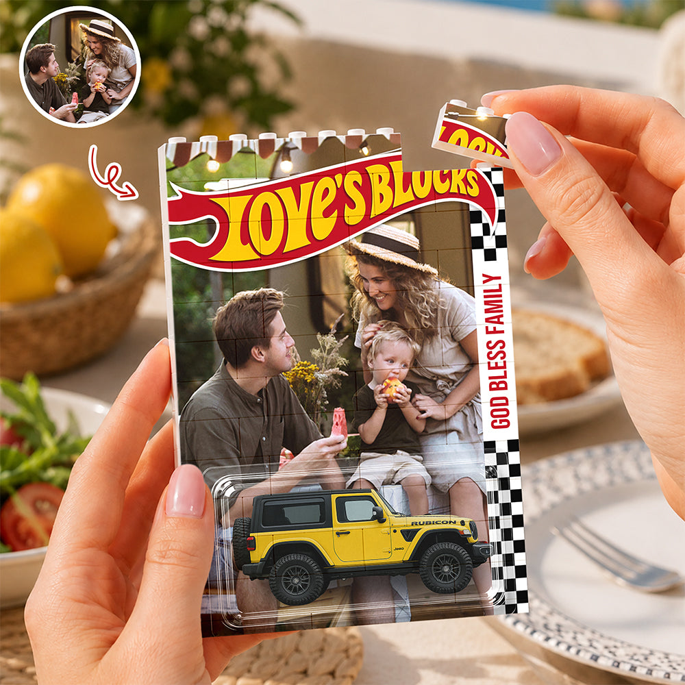Custom Photo Dad's Blocks Personalized Building Brick Block Gift LM32 669327
